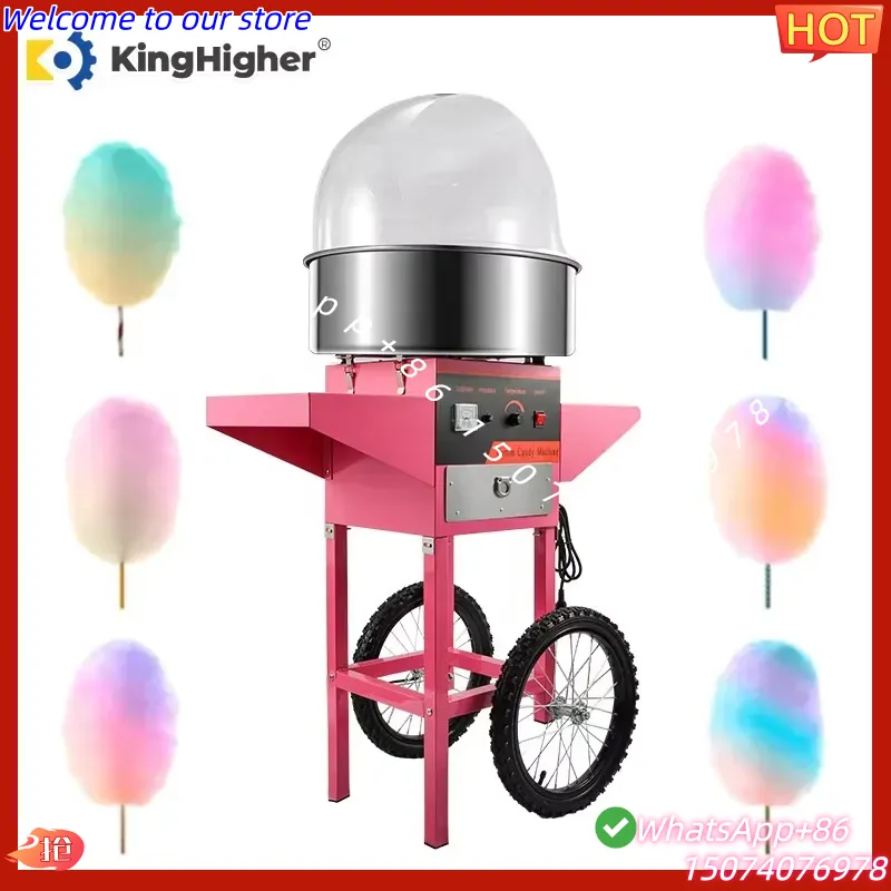Commercial Cotton Candy Machine Cart - Professionele elektrische suikerspink machine uit 2026