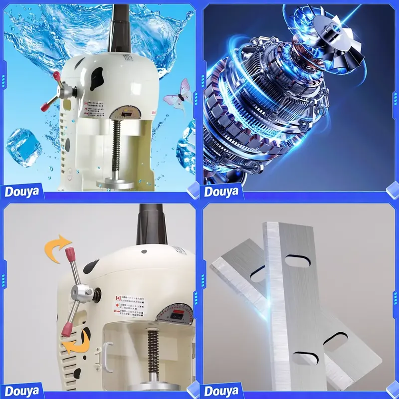Snow Cone Shaved Ice Machine - Nieuwe commerciële crusher-schaafmachine voor geschaafde desserts,