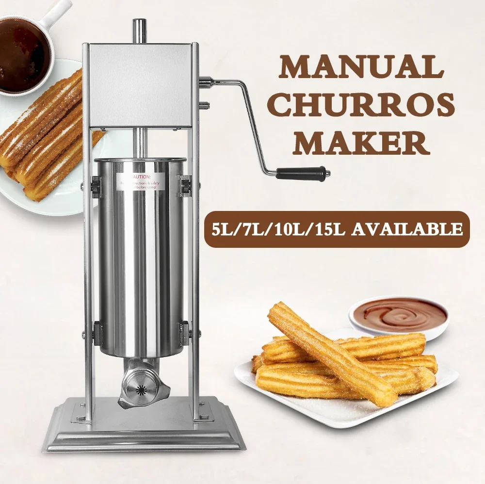 Churros Extruder Machine Manual - 3L/5L Handmatige Churros Maker Latijns-Amerikaanse fruitmachine