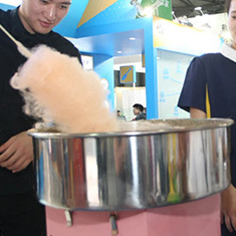 Commercial Cotton Candy Machine Cart - Verticale commerciële elektrische suikerspinmachine met winkelwagenfunctie