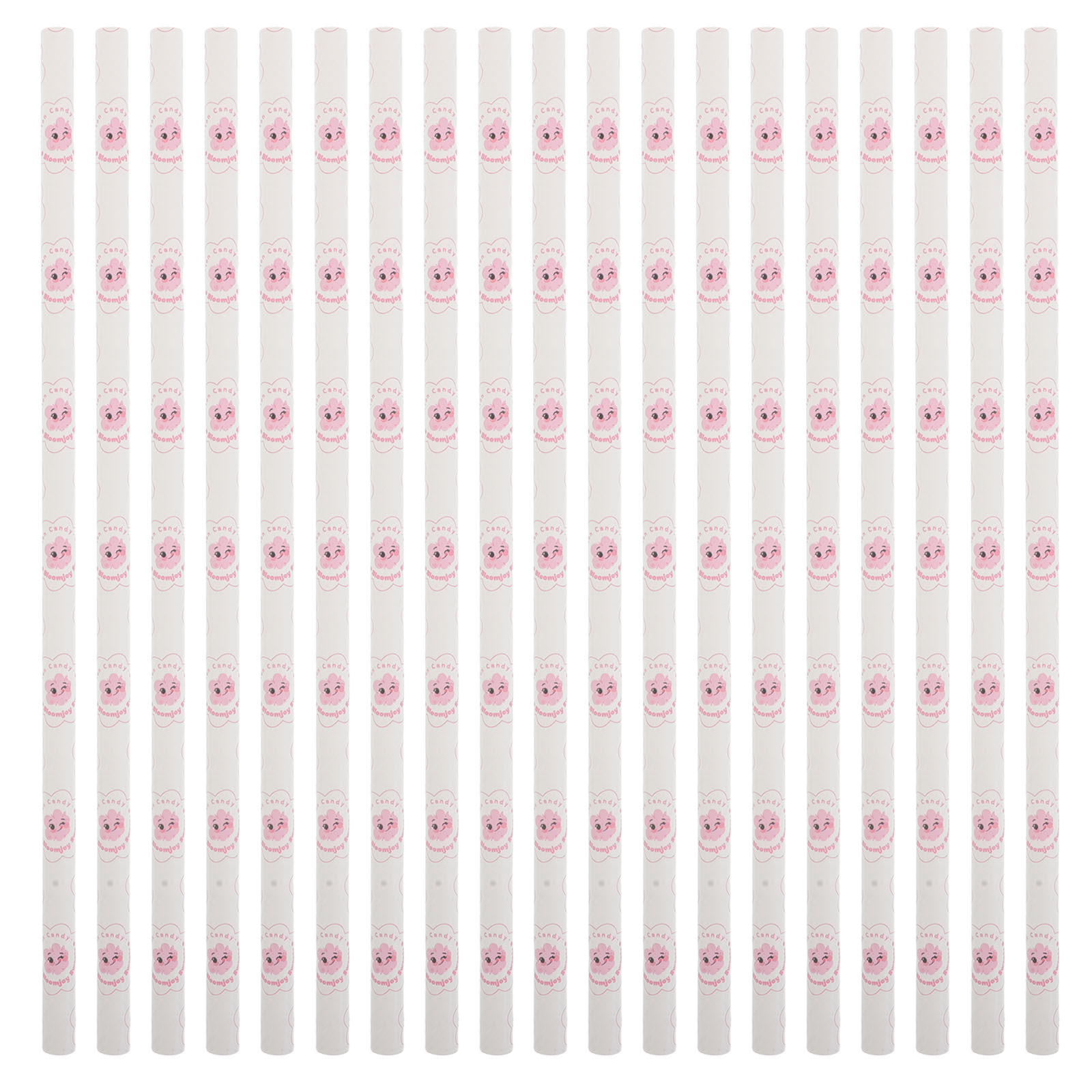 Cotton Candy Cones Paper Sticks - 50 Stuks Suikerspin Kegel Stokjes 30Cm