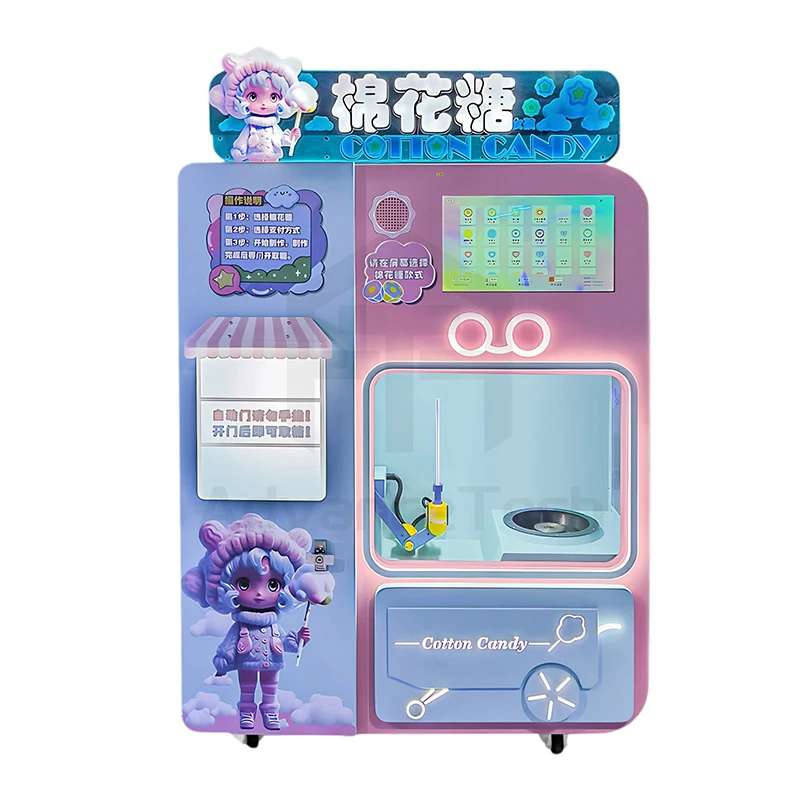 Flavored Cotton Candy Sugar Floss - Multi-smaak Suikerzoetjesmachine Commerciële Automatische Suikerwatten Automaat