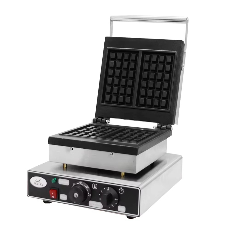 Commercial Waffle Cone Maker Ice Cream - Commerciële dubbele wafeltjesmachine 2000W antiaanbaklaag ijswafels