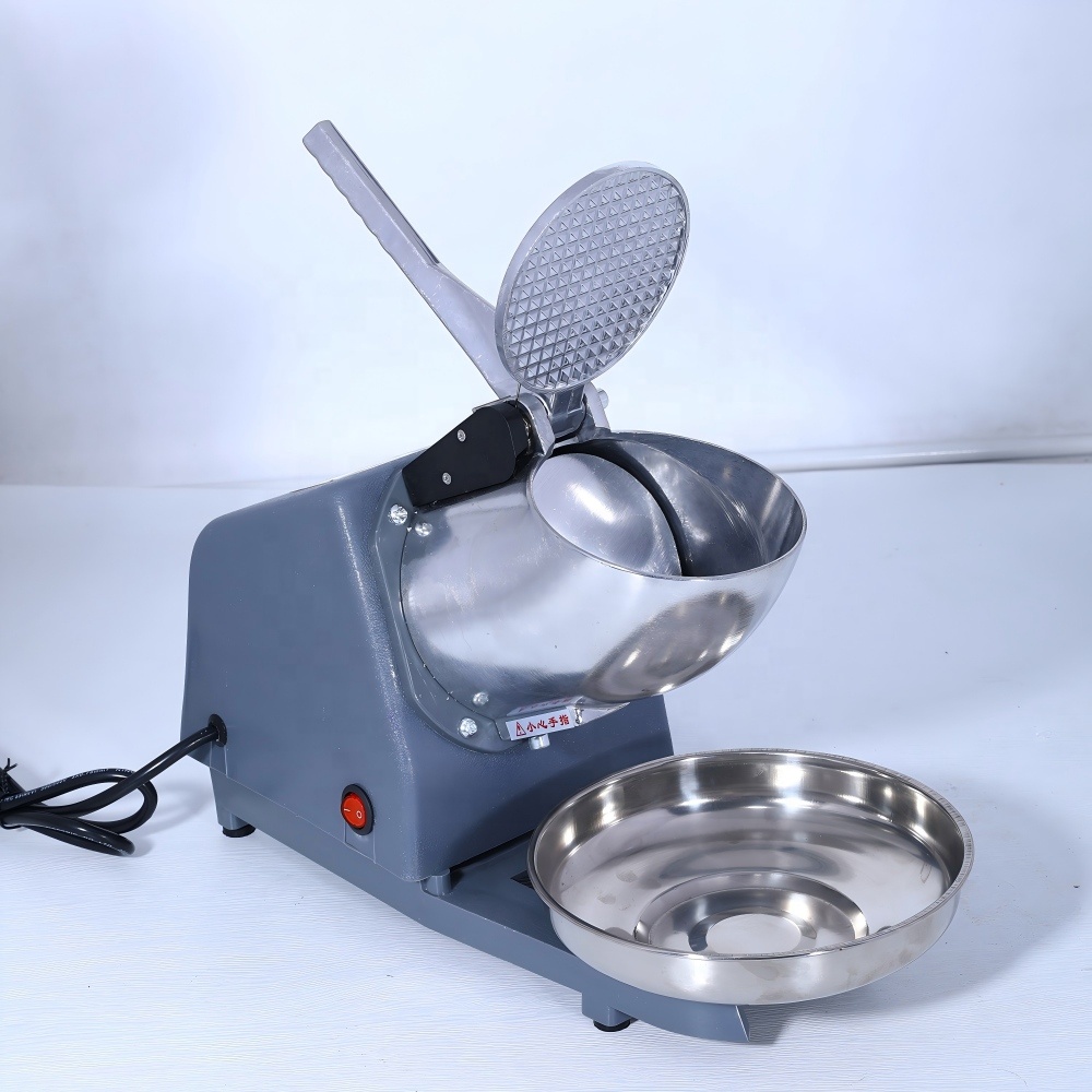 Snow Cone Shaved Ice Machine - IJsbreker, dubbele messen, krachtige motor, elektrische
