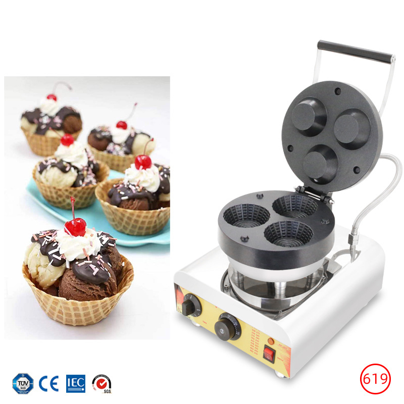 Commerciële ijshoorntjesmachin - Commercial Waffle Cone Maker Ice Cream recensie en prijs