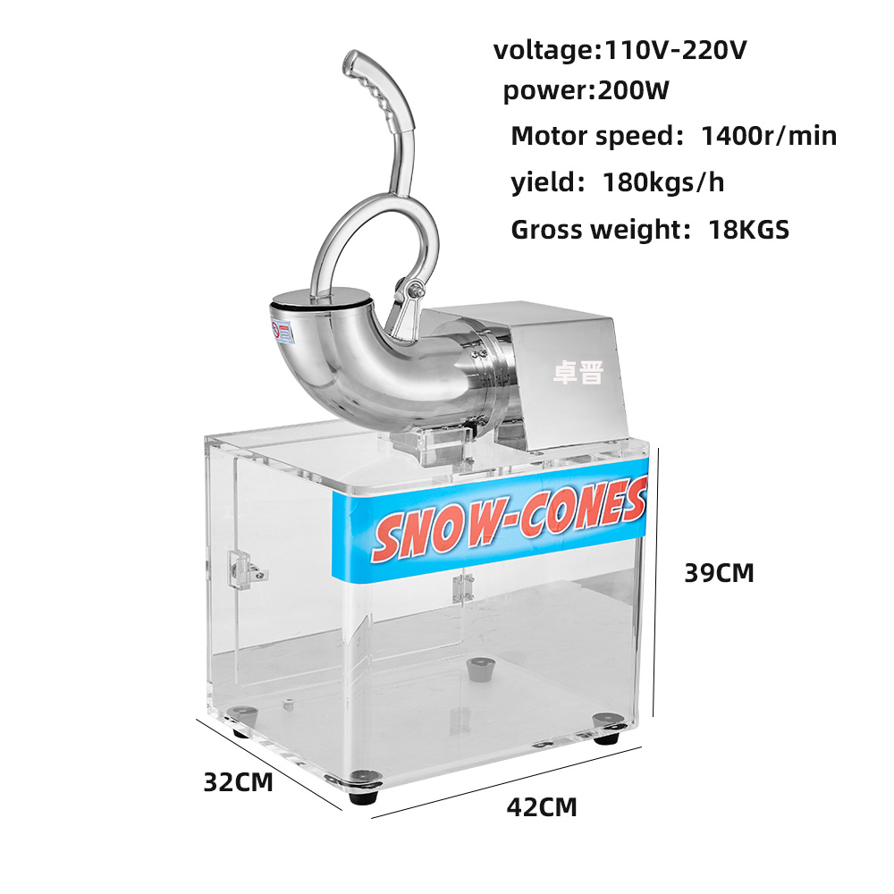 220V Commerciële Elektrische S - Snow Cone Shaved Ice Machine recensie en prijs