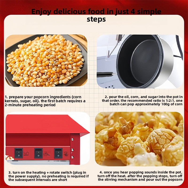 Elektrische popcornmachine, 8o - Commercial Popcorn Maker 8Oz recensie en prijs