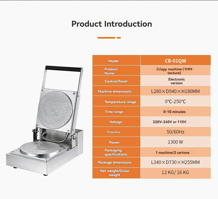 Commerciële elektrische automa - Commercial Waffle Cone Maker Ice Cream recensie en prijs