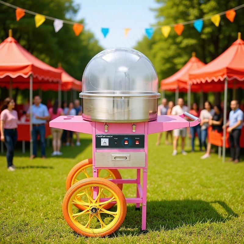 Mobiele suikerspinautomaat met - Commercial Cotton Candy Machine Cart recensie en prijs