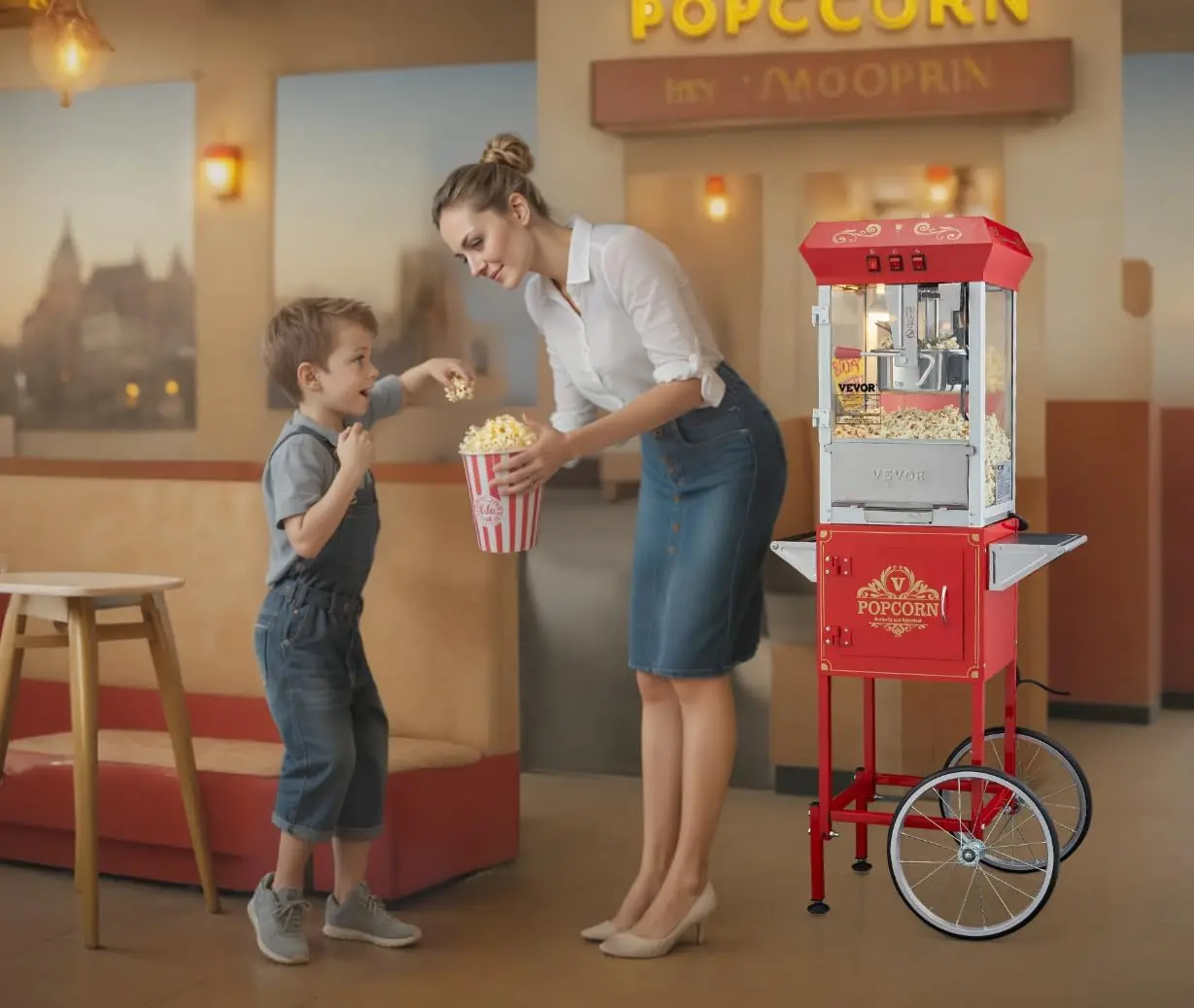 Commerciële popcornmachine, 8  - Commercial Popcorn Maker 8Oz recensie en prijs